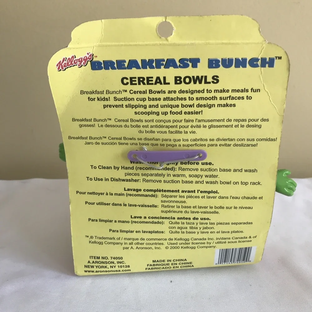 Kellogg's Breakfast Bunch Cereal Bowl‎ smacks NEW NEVER OPENED